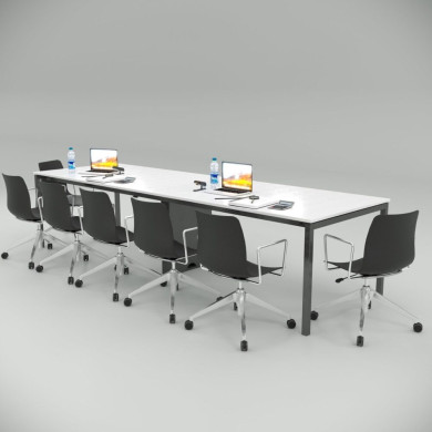 Radni Sto sa Srednjim Nogama (bela)