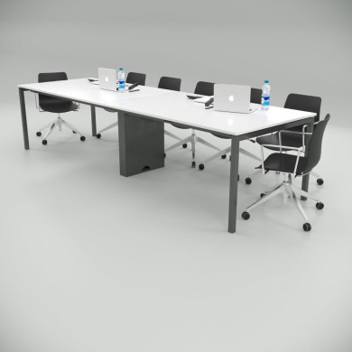 Radni Sto sa Srednjim Nogama (bela)