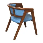 AKS 475 B Wooden Armchair Blue