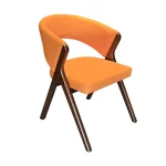 AKS 595 Drvena Fotelja Narandžasta