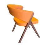 AKS 595 Drvena Fotelja Narandžasta