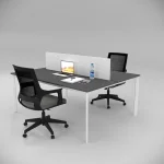 Corner Double Desk Antrasit 2