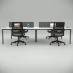 Ear Quadruple Workstation White