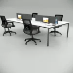 Ear Quadruple Workstation White