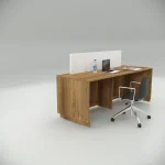 Star Plus Front Desk Walnut