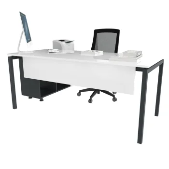 EAR Work Desk with Short Under-Desk Return